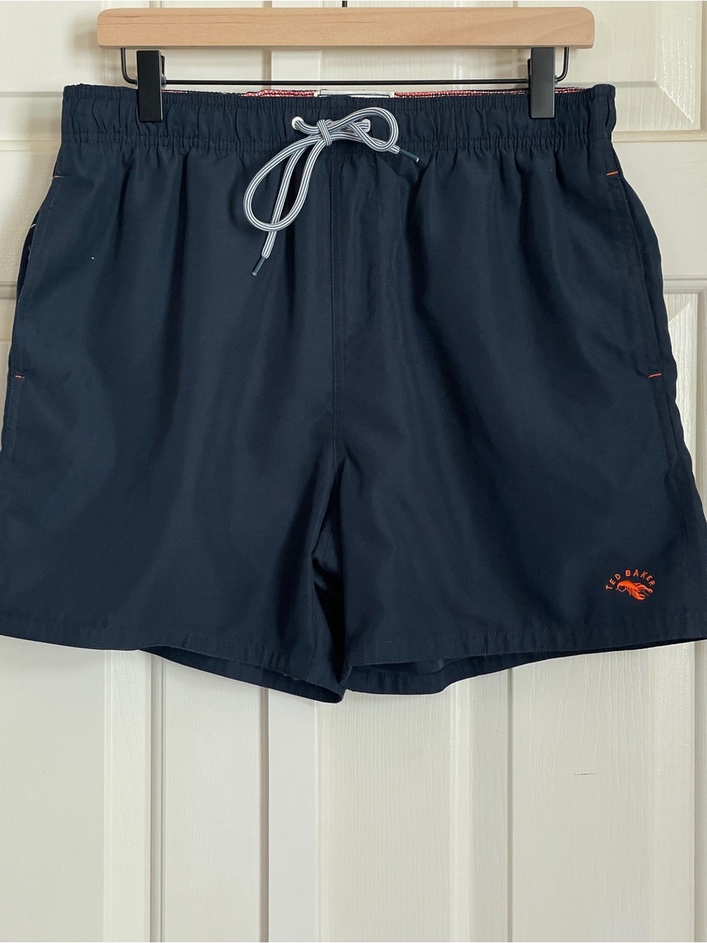 Ted Baker CHEEF Swim Trunks Men’s 4 Large Navy Lobster Lined